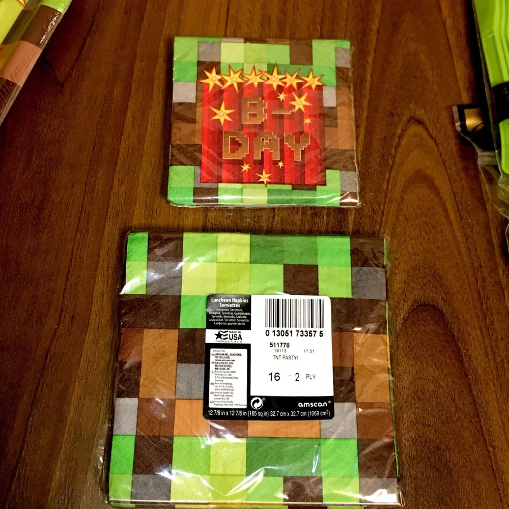 Pixelated Party Kit Minecraft Theme